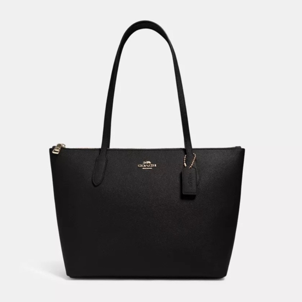 Coach zip top tote